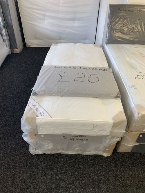 Click Here To Enlarge This Photo Of Single divan bed base and orthopaedic mattress