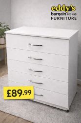 Five drawer chest of drawers