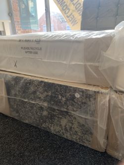 Single Two Draw velvet bed