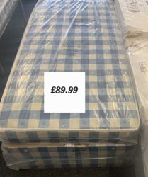 Single eco bed base and mattress 