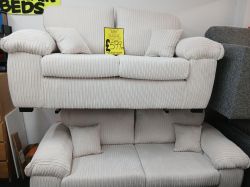 Milly 3 &plus; 2 seater sofa set Cream