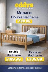 Monaco Wooden Double Bedframe